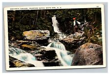 Vintage Mid Century Postcard Beechers Cascade White Mountains NH UNPOSTED picture