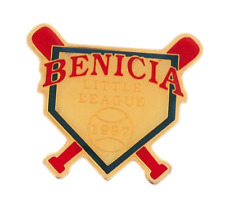 VTG 1997 BENICIA CALIFORNIA Little League Baseball Lapel Hat Pin picture