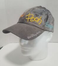 Vintage Walt Disney World Grey/Faded Winnie The Pooh Character Signatures Hat  picture