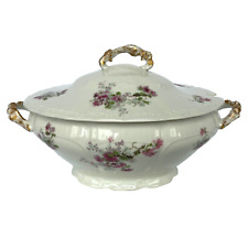 Antique L.R.L. Limoges France Large Soup Tureen with Lid French Country Decor picture