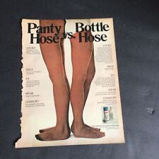 QT Coppertone Pantyhose Ad Clipping Original Vintage Magazine Ad Suntan Legs picture