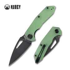 KUBEY Coeus Folding Knife Jade G10 Handle 3.11