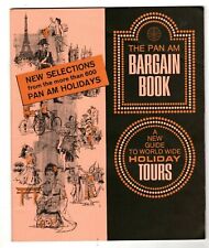 VTG 1966 The Pan Am Bargain Book Guide to Holiday Tours Advertising Airlines picture