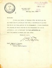 Letter signed by Wm. H. Taft - Autographs of Famous People picture