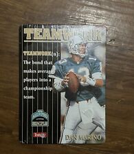 1997 Team NFL Football Dan Marino  All Pro Principles Leadership Metal Sign picture