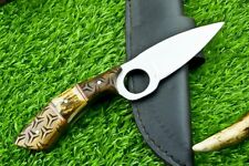 BEAUTIFUL HAND FORGED DAMASCUS STEEL BLADE SKINNER KNIFE, HUNTING KNIFE EX-3403 picture