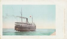 Early 1900's Steamer Harbor Entrance Racine Wisconsin WI Postcard-Unposted picture
