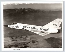 Airplane US Air Force Convair F-106A In Flight Midair 8x10 B&W Photo C6 picture
