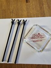 Vintage Playboy Casino Ashtray And Playboy Swizzlers Atlantic City picture