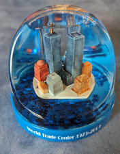 TWIN TOWERS WTC  1973-2001 Desktop Glitter Globe Pen Pencil Holder picture