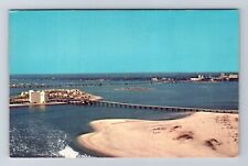 Clearwater FL-Florida, Aerial Of Clearwater Pass, Antique, Vintage Postcard picture