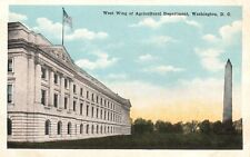Vintage Postcard West Wing Of Agricultural Department Building Washington D.C. picture