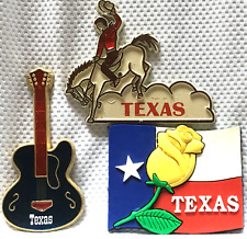 Nice lot of three different Texas Fridge Magnets picture