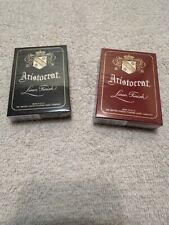 Two (2) decks of brand new, sealed Aristocrat 727 playing cards picture