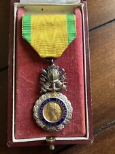 French Medaille Militaire Boxed, Second Republic 1930s picture