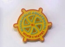 1991 MINNEAPOLIS AQUATENNIAL PIN WIND AND WAVES VINTAGE ADVERTISEMENT BUTTON PIN picture