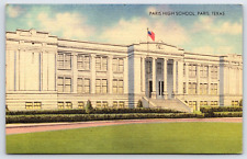 Paris TX-Texas, Paris High School Building, Antique, Vintage Postcard picture