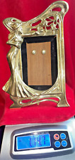 Vintage Brass Women Picture Frame with Glass picture