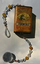Vintage Turmeric Spice Can Beaded Suncatcher picture