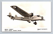 RPPC RAF Bristol Bombay Bomber Aircraft FLIGHT Photograph Postcard picture