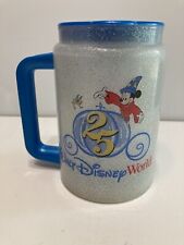 Vintage Walt Disney World 25th Anniversary Souvenir Travel Mug Sparkle Mickey picture