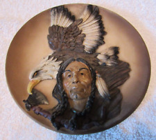 Antique Native American Indian Plates - 3D surface & very detailed picture