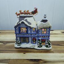 PARTYLITE The Night Before Christmas Musical Tealight House Santa Reindeer P865 picture