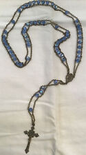Vintage Jacobs Ladder Blue Crystal Rosary picture