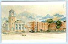 EDGEFIELD, South Carolina SC ~ Artist View FIRST BAPTIST CHURCH c1950s  Postcard picture