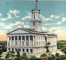 1940s NASHVILLE TENNESSEE STATE CAPITOL LINEN POSTCARD 44-107 picture