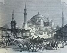 1877 Travels From Brusa to Constantinople Trebizond St. Sophia illustrated picture