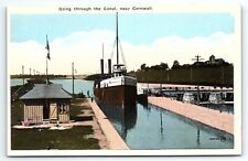 c1910 MONTREAL ST LAWRENCE RIVER STEAMER CORNWALL CANAL VALENTINE POSTCARD P1773 picture