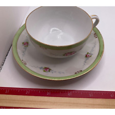 Vintage Japanese Tea Cup & Saucer Set - Hand-Painted Floral, Delicate Design picture