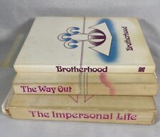 Vintage 1980-90’s Religious Books The Impersonal Life, Brotherhood, The Way Out picture