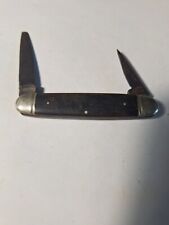 Antique C. LUTTERS & Cie 2 Blade Pocket Knife - GERMANY - Horn Handles - Parts picture