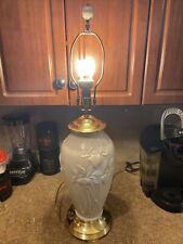 BEAUTIFUL LENOX MASTERPIECE COLLECTION IRIS TABLE LAMP  picture
