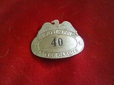 Vintage USPS US Post Office Letter Carrier Hat Badge Pin 40 picture