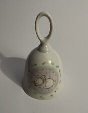 Vintage Papél Ceramic Bell Designed & Hand Decorated Bunny Japan Artist Ginny picture