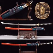 Handmade Clay Tempered T10 Steel Japanese Samurai Sword Katana Sharp blade picture