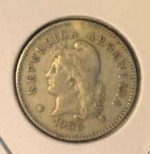1905 Argentina 10 Centavos Copper Nickel Coin-19.3 MM-KM#35 picture