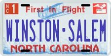 Winston-Salem North Carolina Aluminum NC License Plate  picture