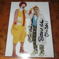 Squire Fridell (Ronald McDonald) Lou Wagner (Professor) signed autographed photo picture