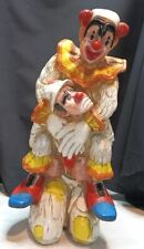 VINTAGE Chalkware Statue, Progressive Art Clown Statue, MCM Home Decor picture