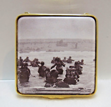 Extremely RARE HALCYON DAYS Enamel Trinket Box ~ WWII  D-DAY ~ LTD. ED.  #49/75 picture
