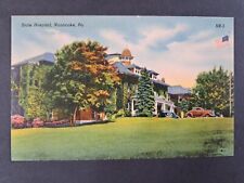 Postcard State Hospital Nanticoke PA Pennsylvania Linen picture