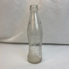 RARE Deformed Vintage Dr. Pepper 10oz Embossed Clear Glass Bottle - Very Unique picture