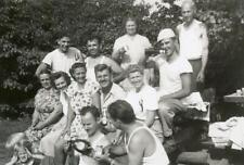 #501 Vtg Photo PICNIC, CALVERT WHISKEY, FRENCH'S, HEINZ, Mohansic Park NY c 1948 picture