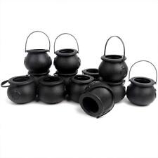 CCINEE Black Cauldron with Handle,Mini Plastic Candy Kettle Bucket for St.Pat... picture