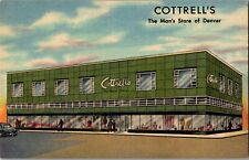 Cottrell's, The Man's Store of Denver CO 16th & Welton Vintage Postage H52 picture