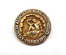1950s  American  Association  Of  Nurse  Anesthetist  Gold  Filled  Lapel  Pin picture